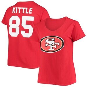 Fanatics 49ers Kittle 85 NFL T-Shirt V-Neck Top Football Jersey‎ 3X NWT